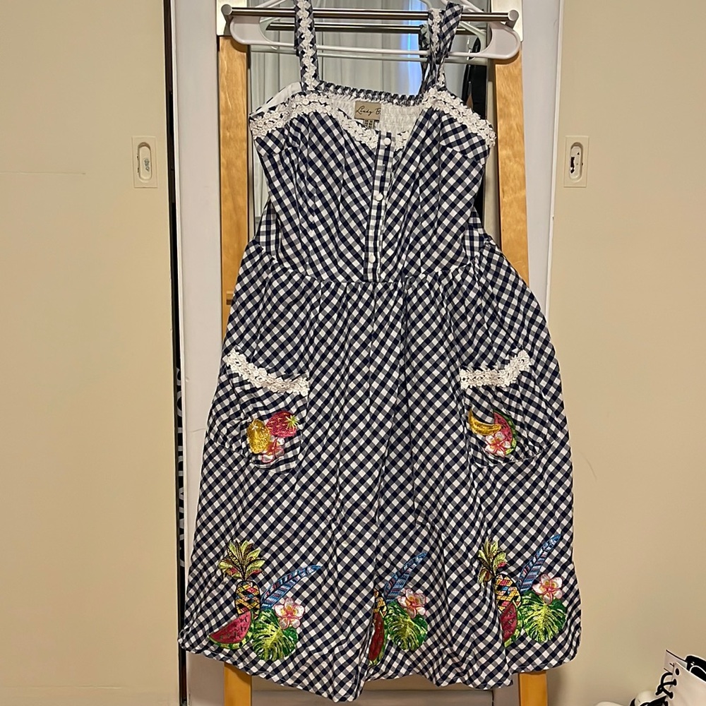 Preowned plaid summer dress Size 12